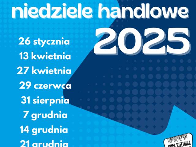 Niedziele handlowe w 2025 roku